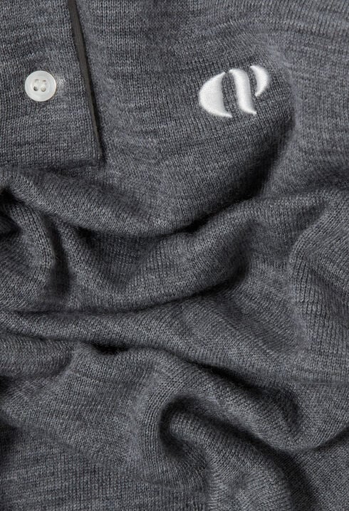 Pull polo maille fine