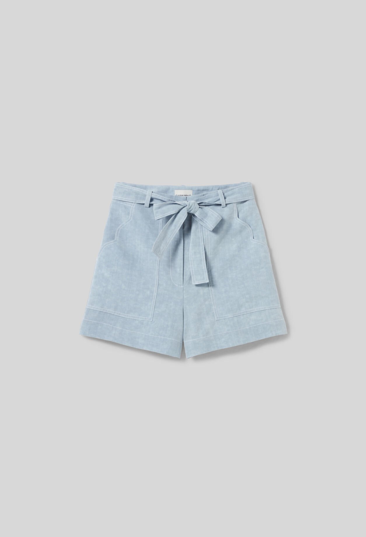 Short jean ceinturé