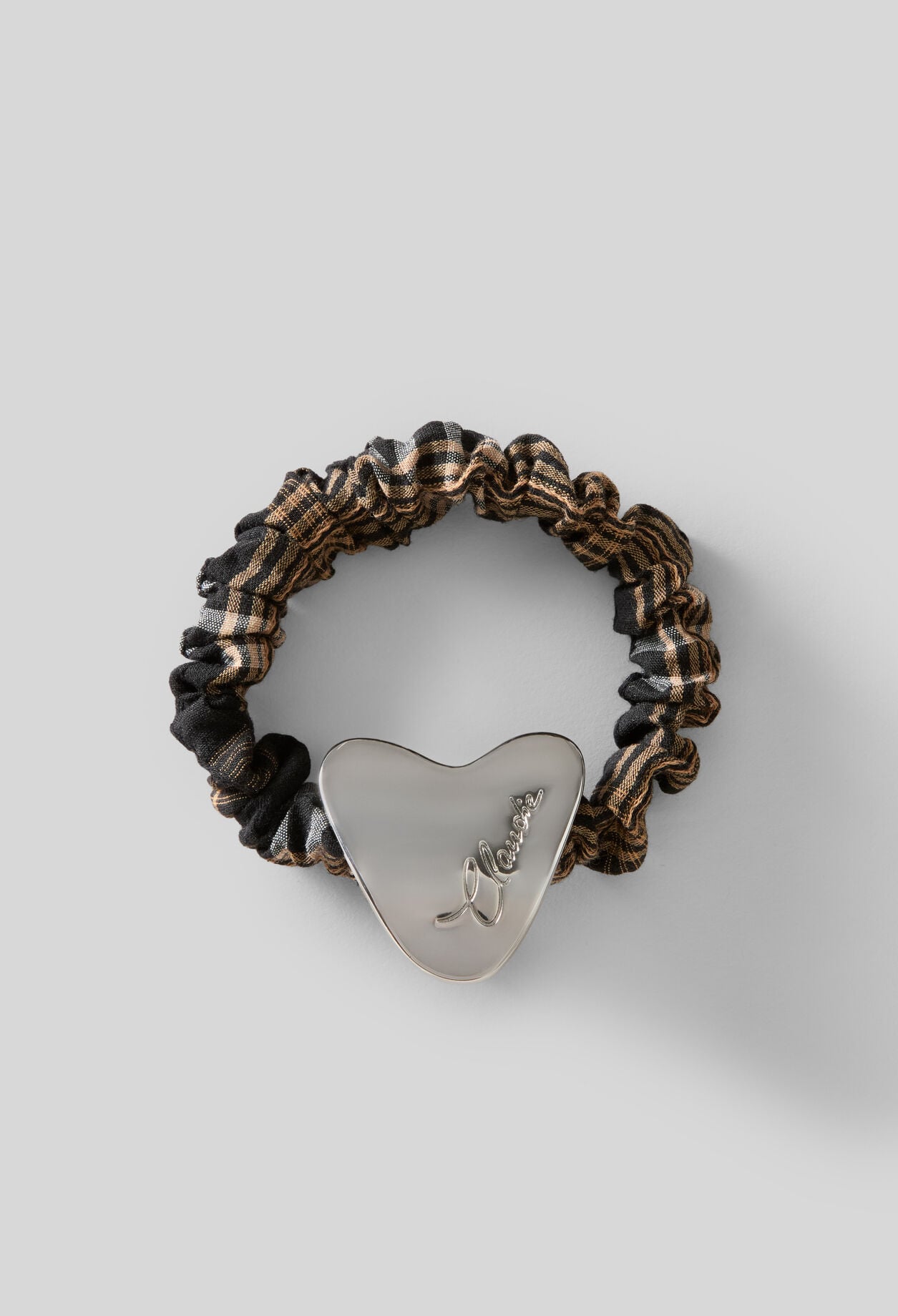 Chouchou coton ray&eacute; bijoux