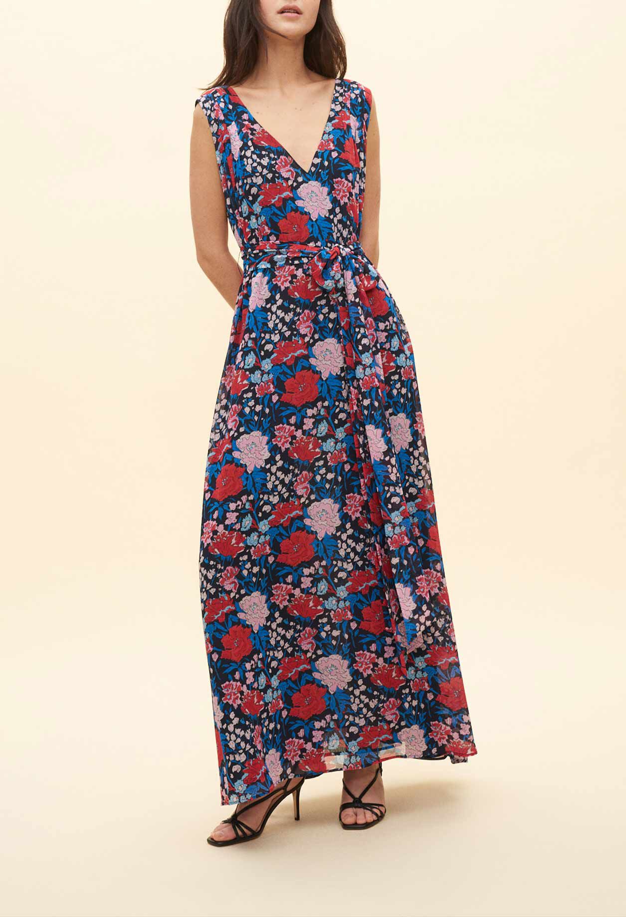 Robe sans manches fleurie