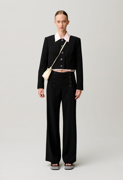 Pantalon &agrave; pont
