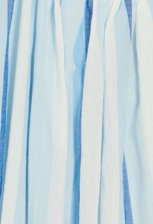 Robe courte asymétrique bleue