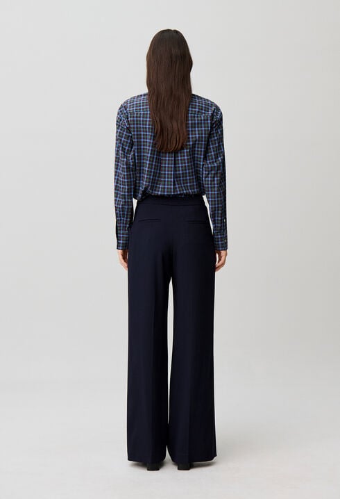 Pantalon &agrave; pont