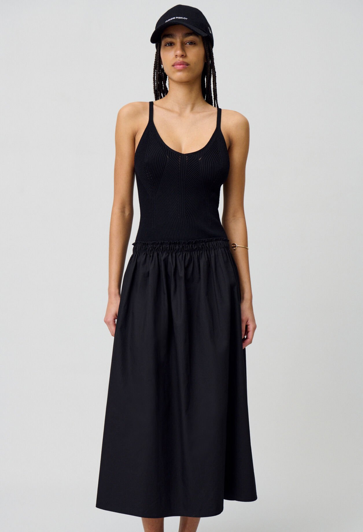 Robe mi-longue buste crochet