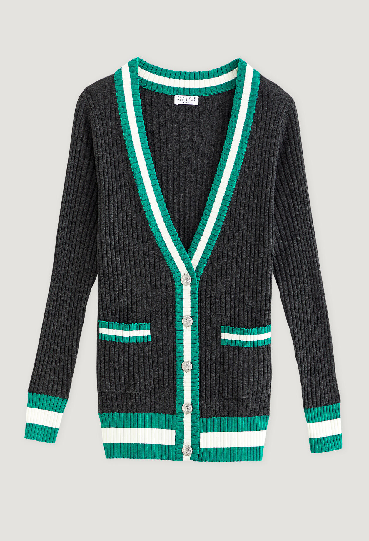 Cardigan bicolore