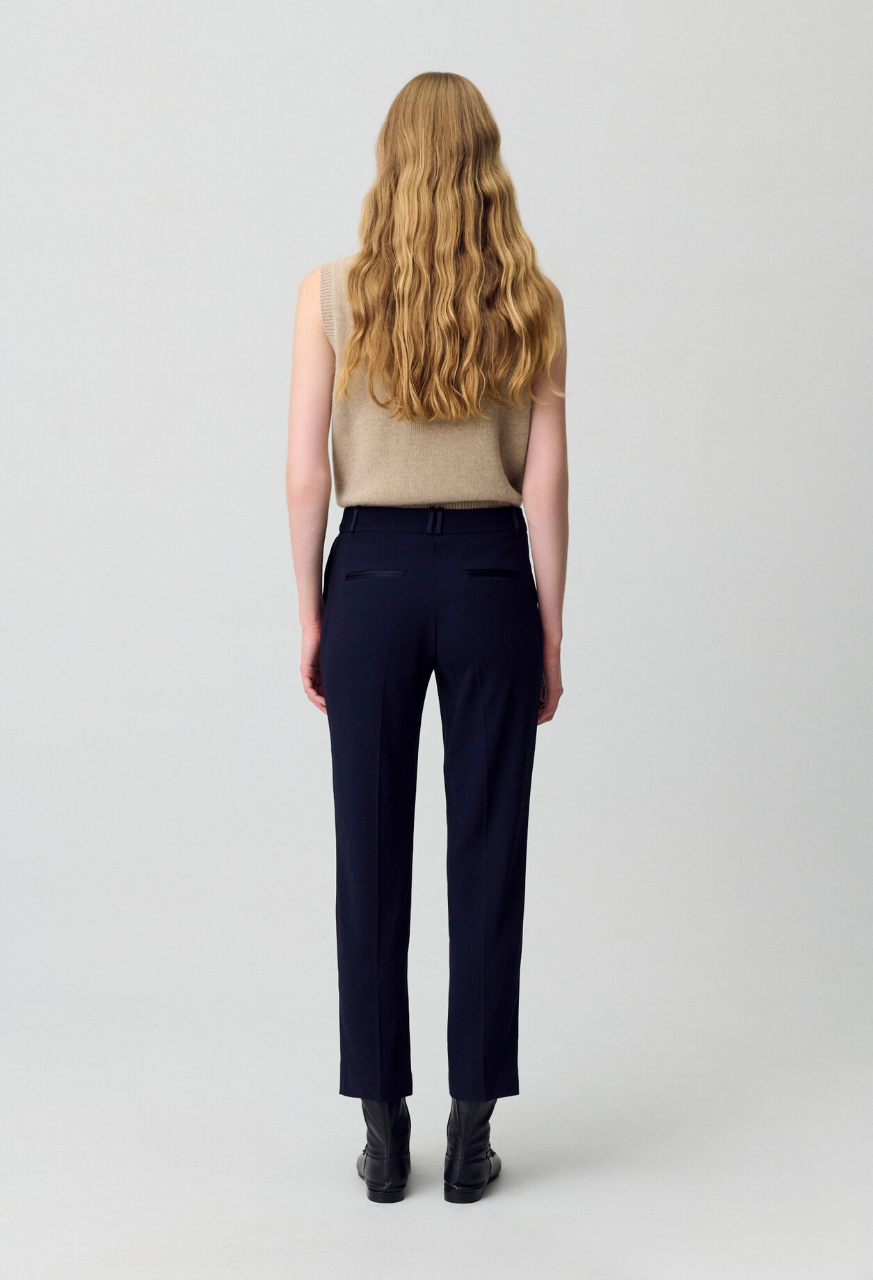 Pantalon tailleur cigarette