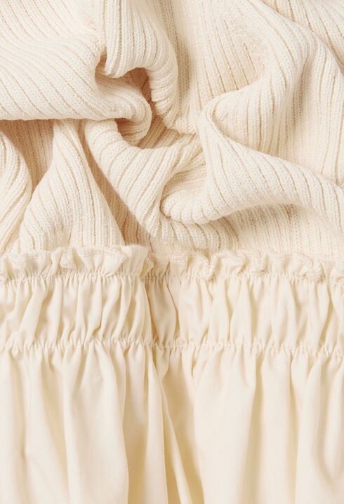 Robe mi-longue buste crochet