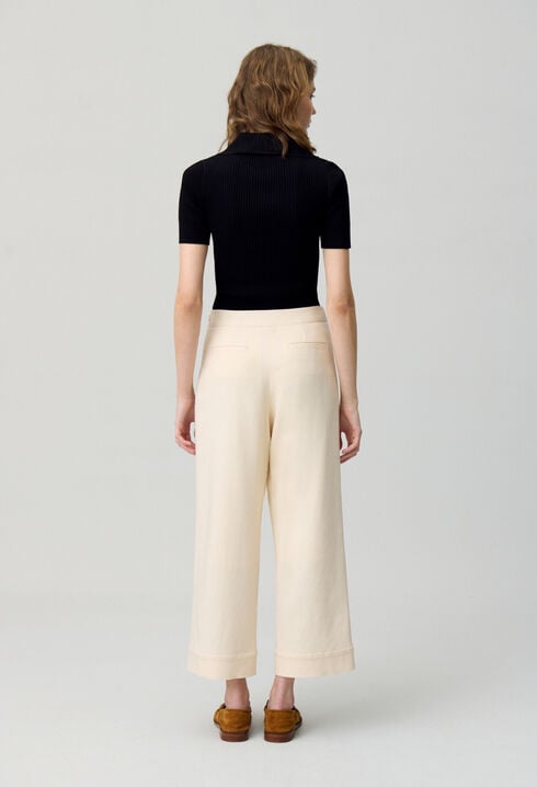 Pantalon droit à pont