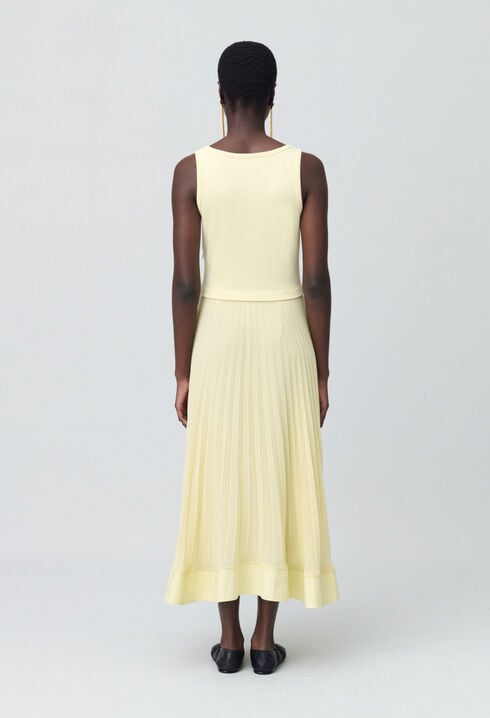 Robe longue trompe l'œil