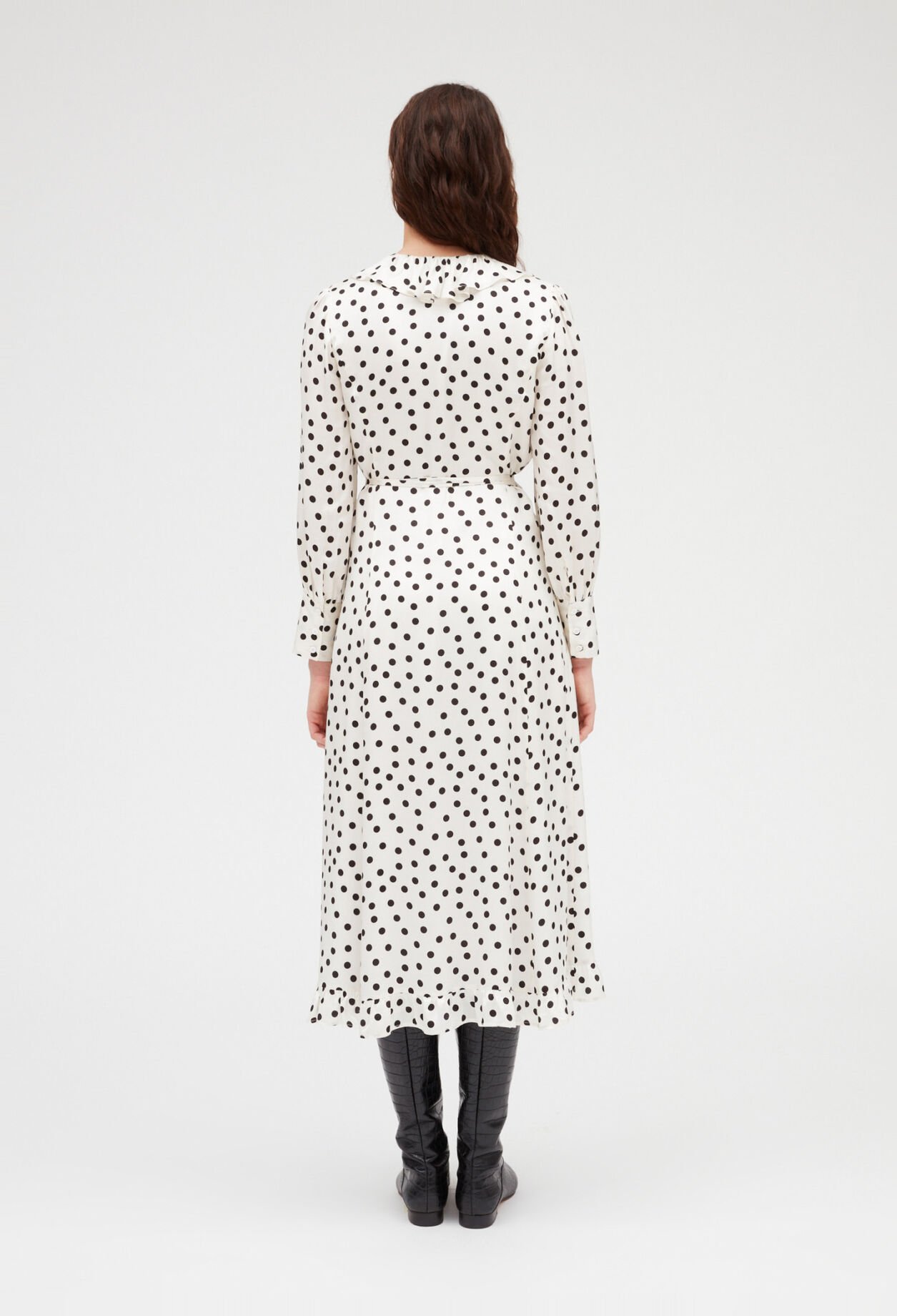 Robe midi pois