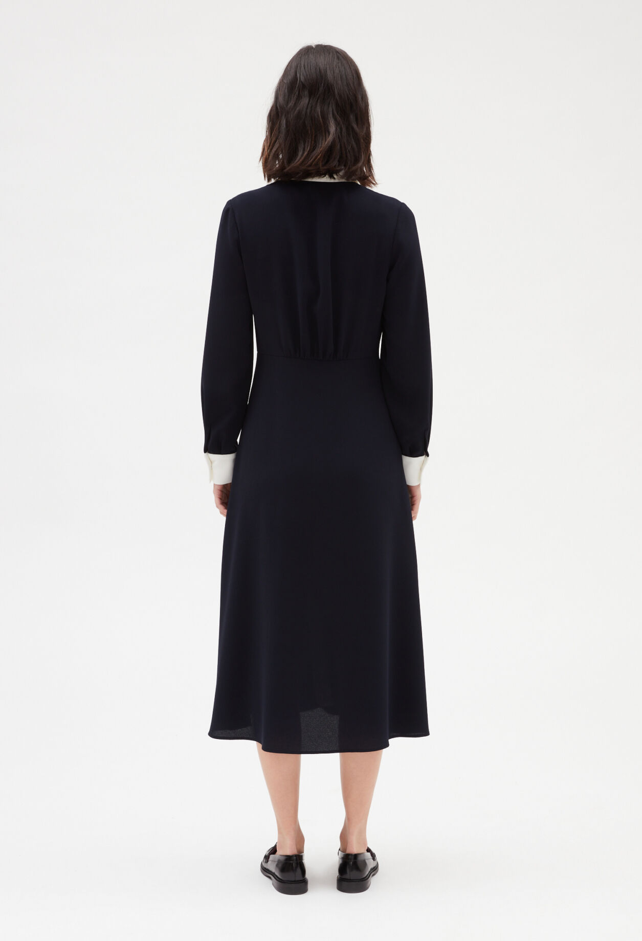 Robe midi marine