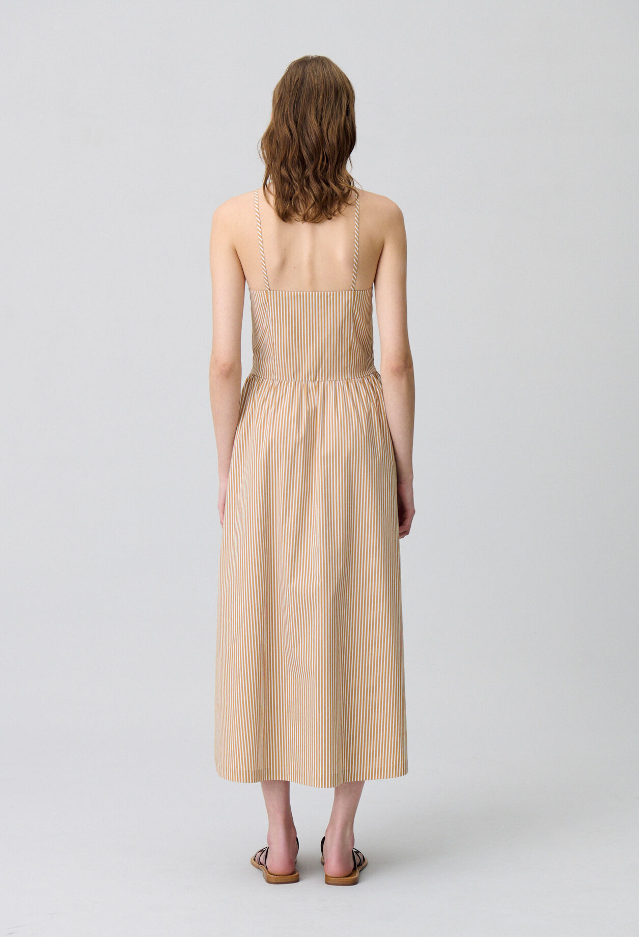 Robe longue rayée