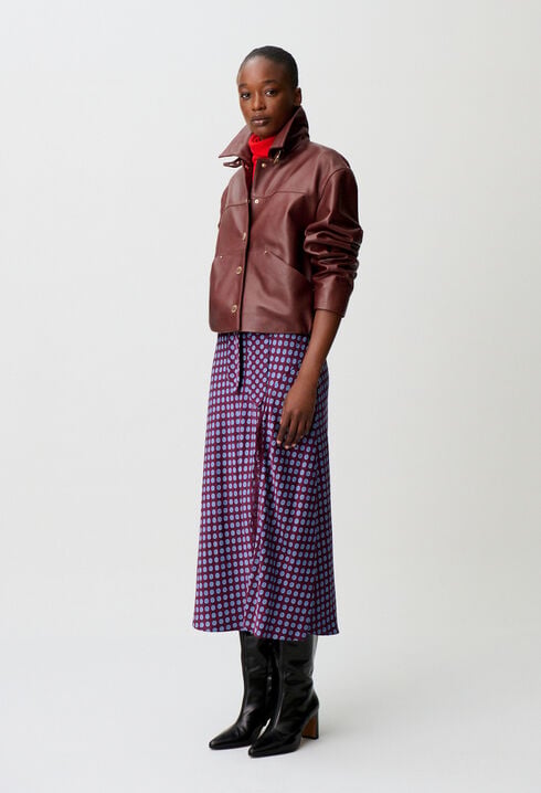 Blouson cuir court