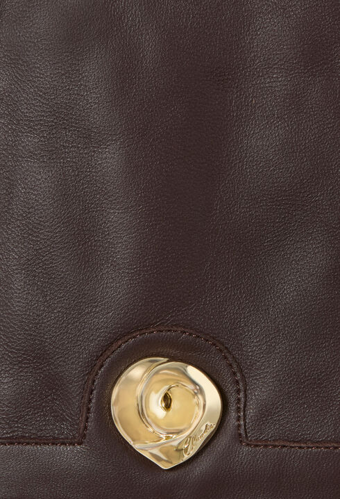 Gants cuir lisse d'agneau bijou dor&eacute;