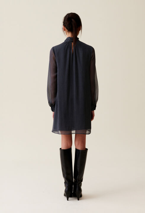 Robe fluide col lavalli&egrave;re