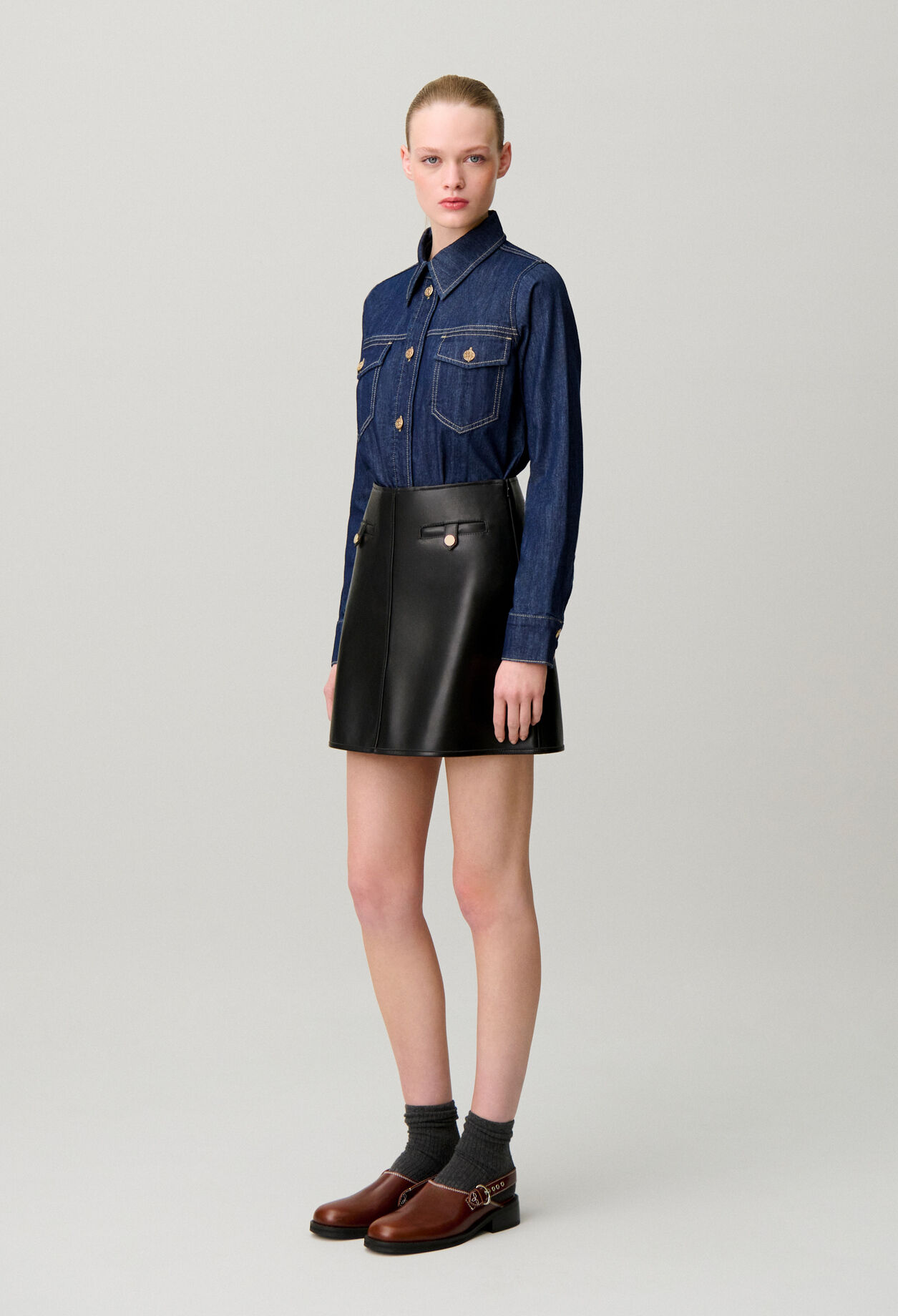 Chemise denim souple