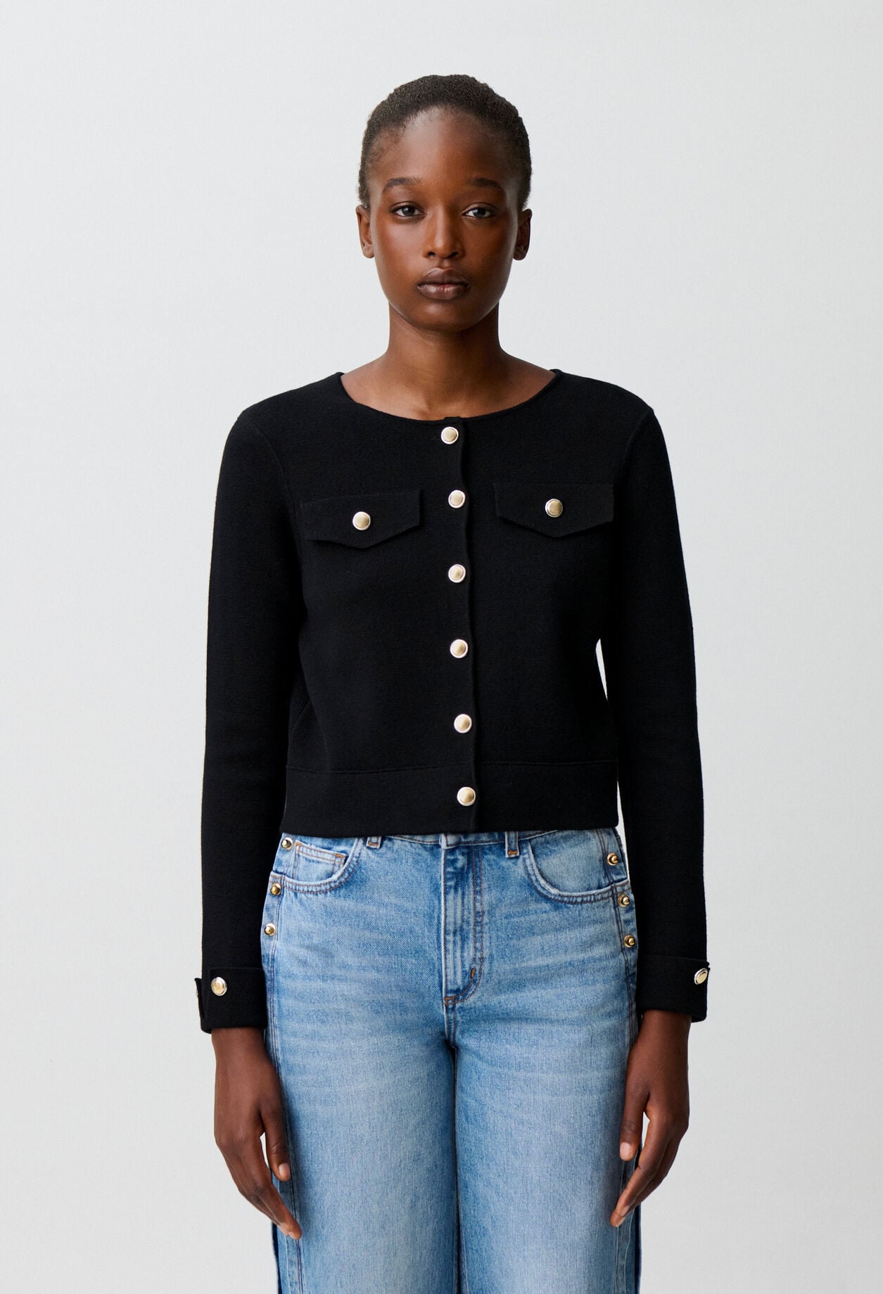 Cardigan maille &eacute;paisse