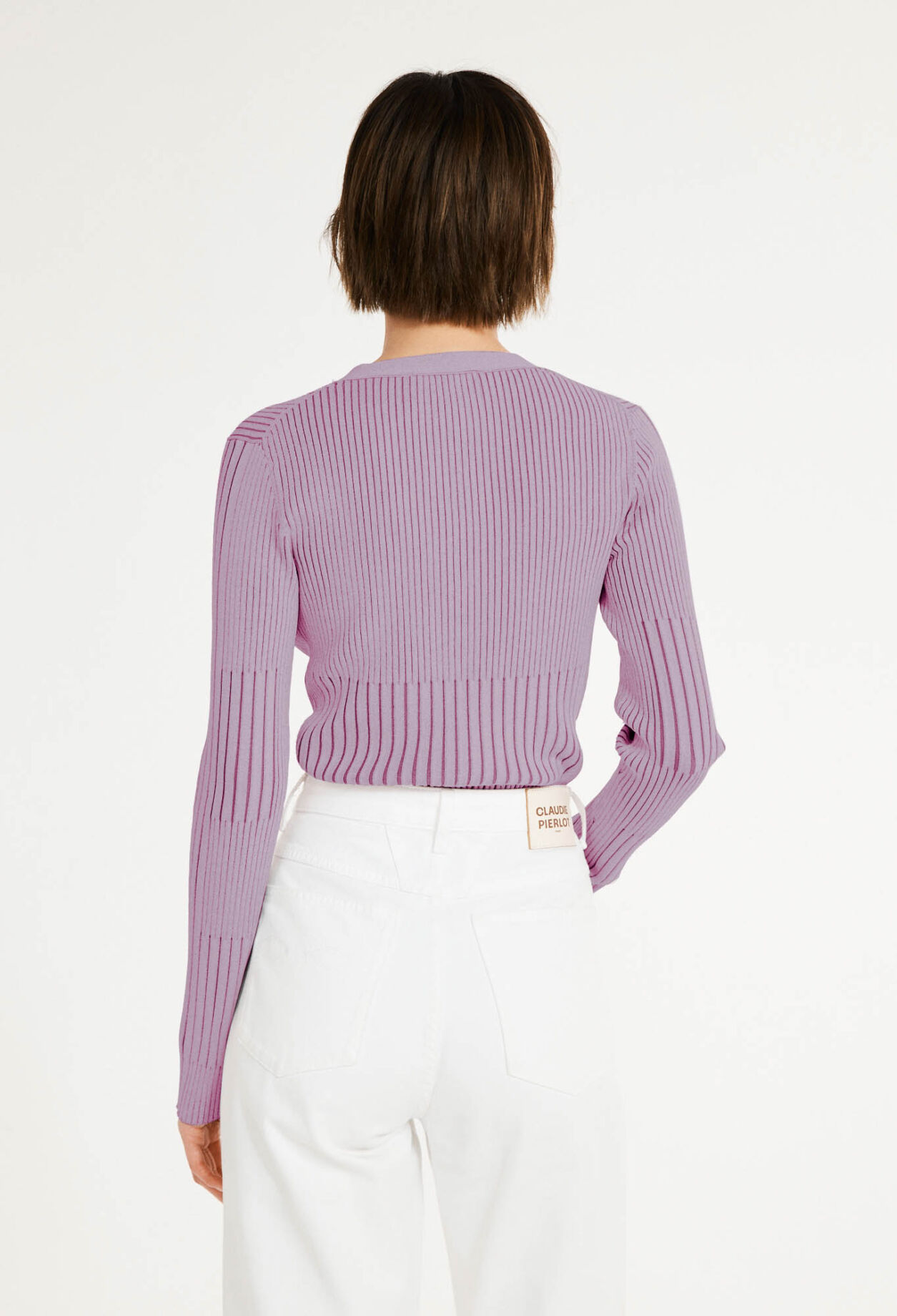 Cardigan bicolore