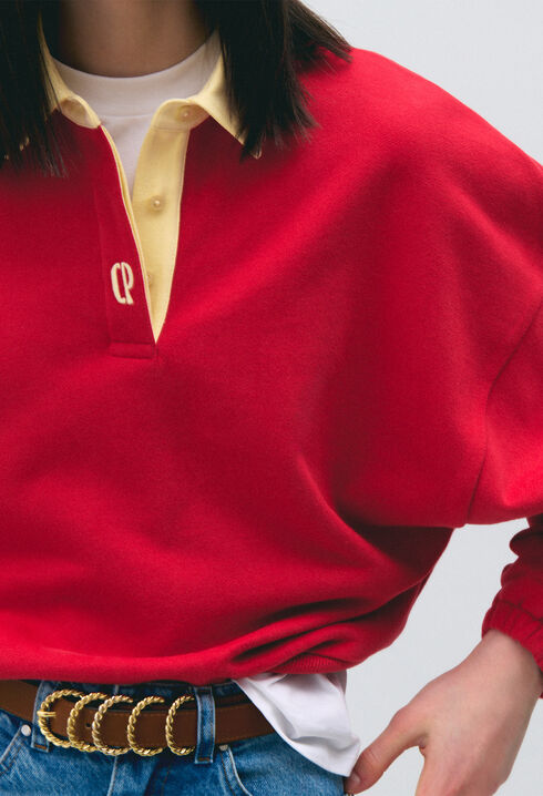 Sweatshirt oversize coton
