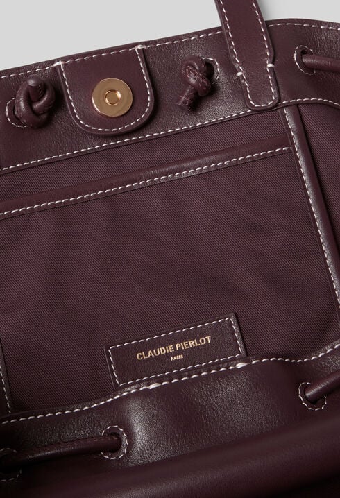 Sac cabas cuir lisse