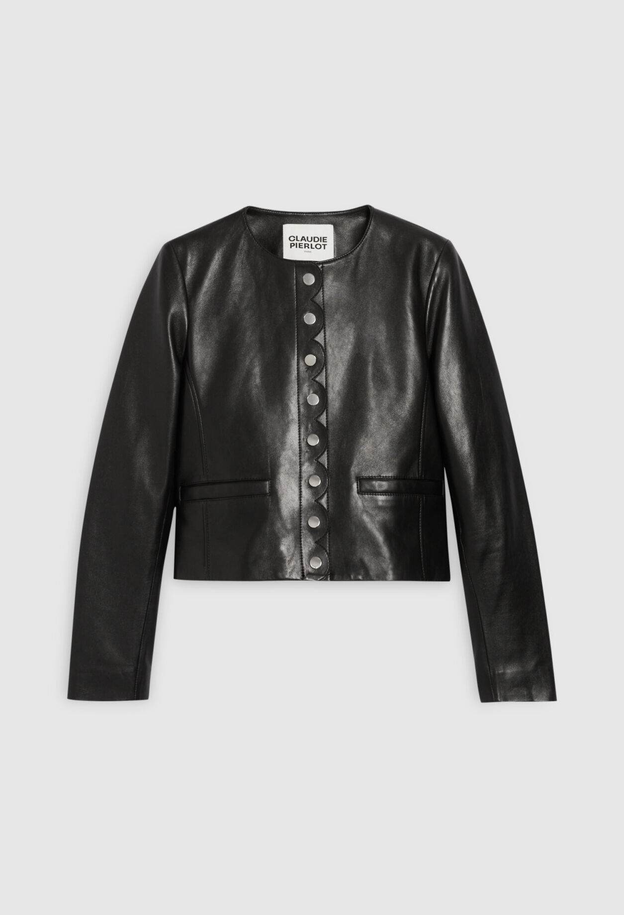 Blouson cuir lisse