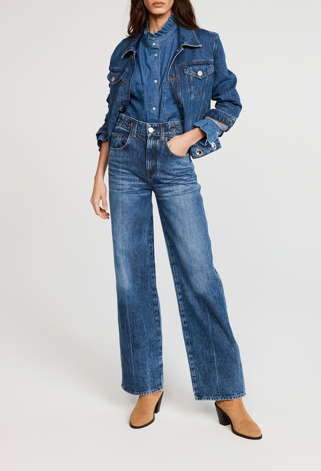 Blouson en jean econome en eau