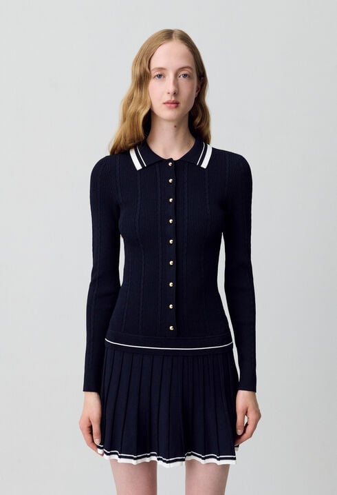 Robe maille chemise