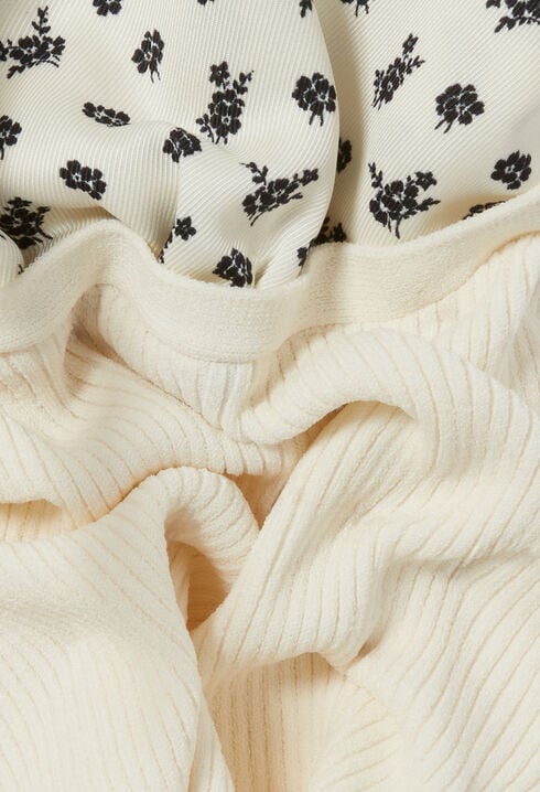 Top maille fine décolleté