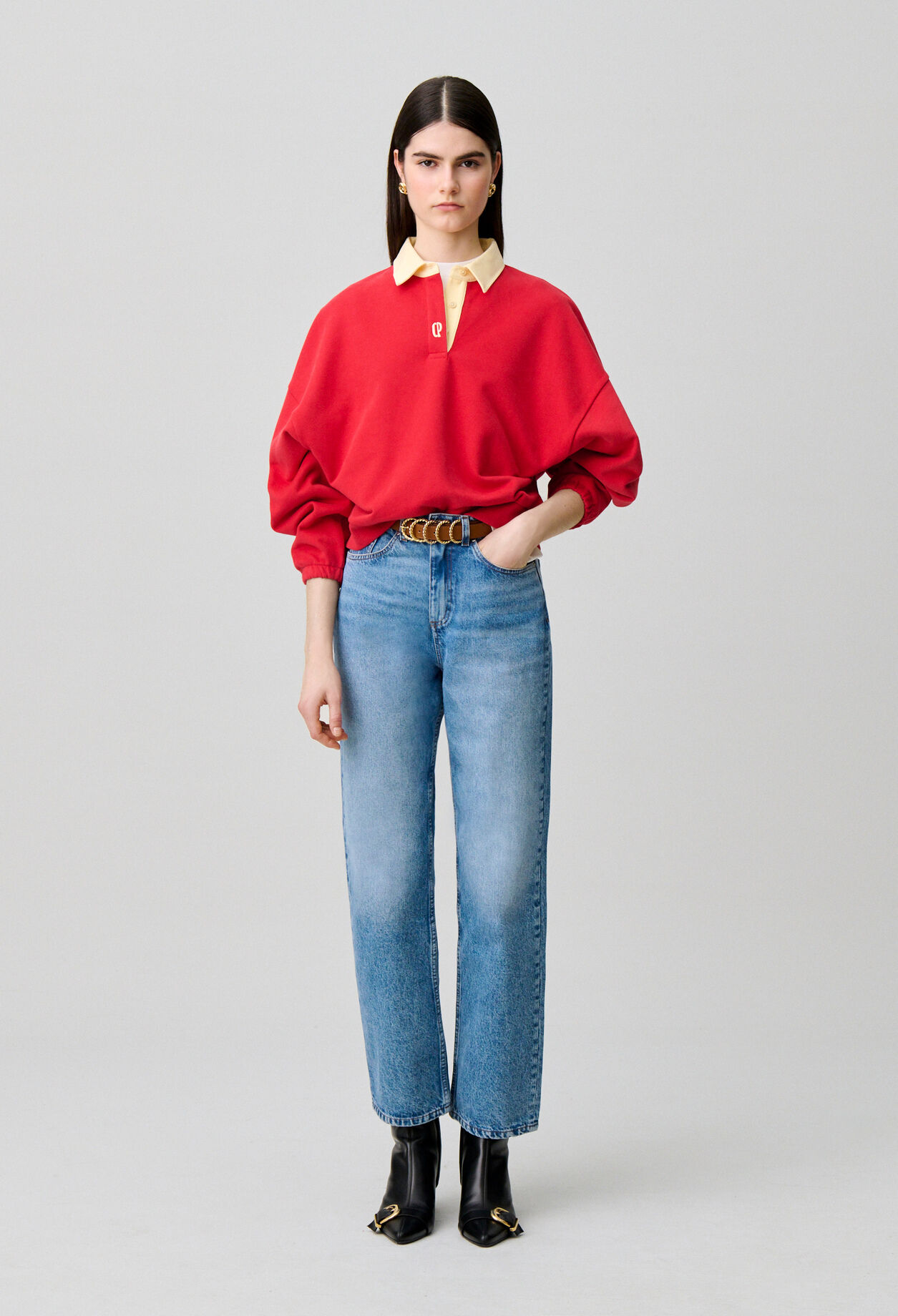Sweatshirt oversize coton