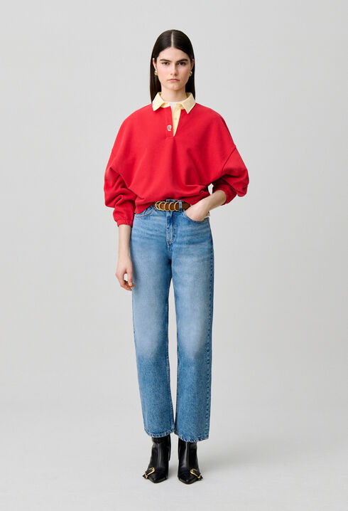 Sweatshirt oversize coton