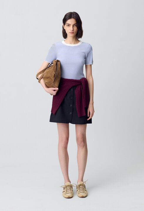 Top marinière maille fine