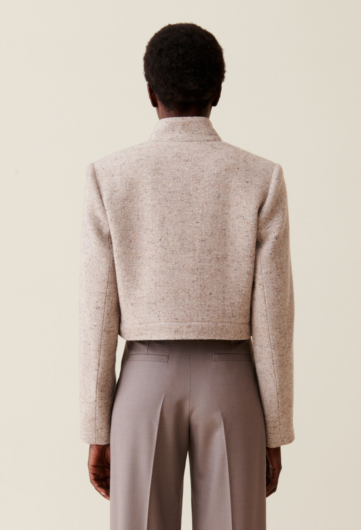 Veste courte col montant