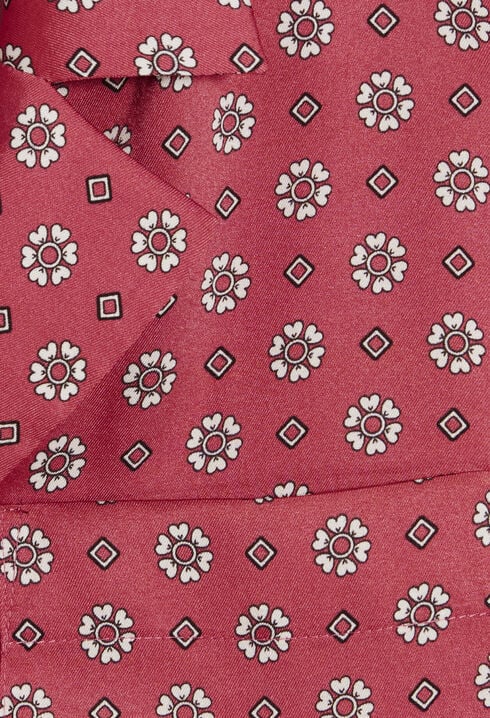 Chemise satinée imprimée