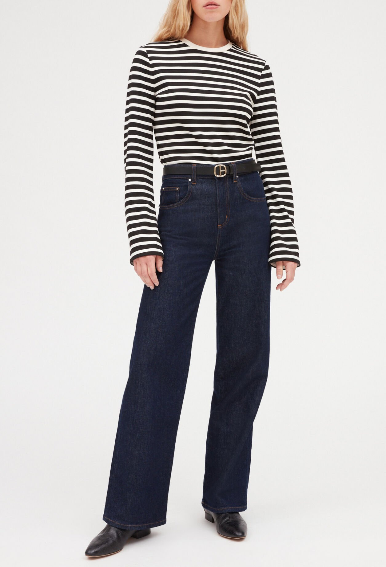 T-shirt bicolore rayures