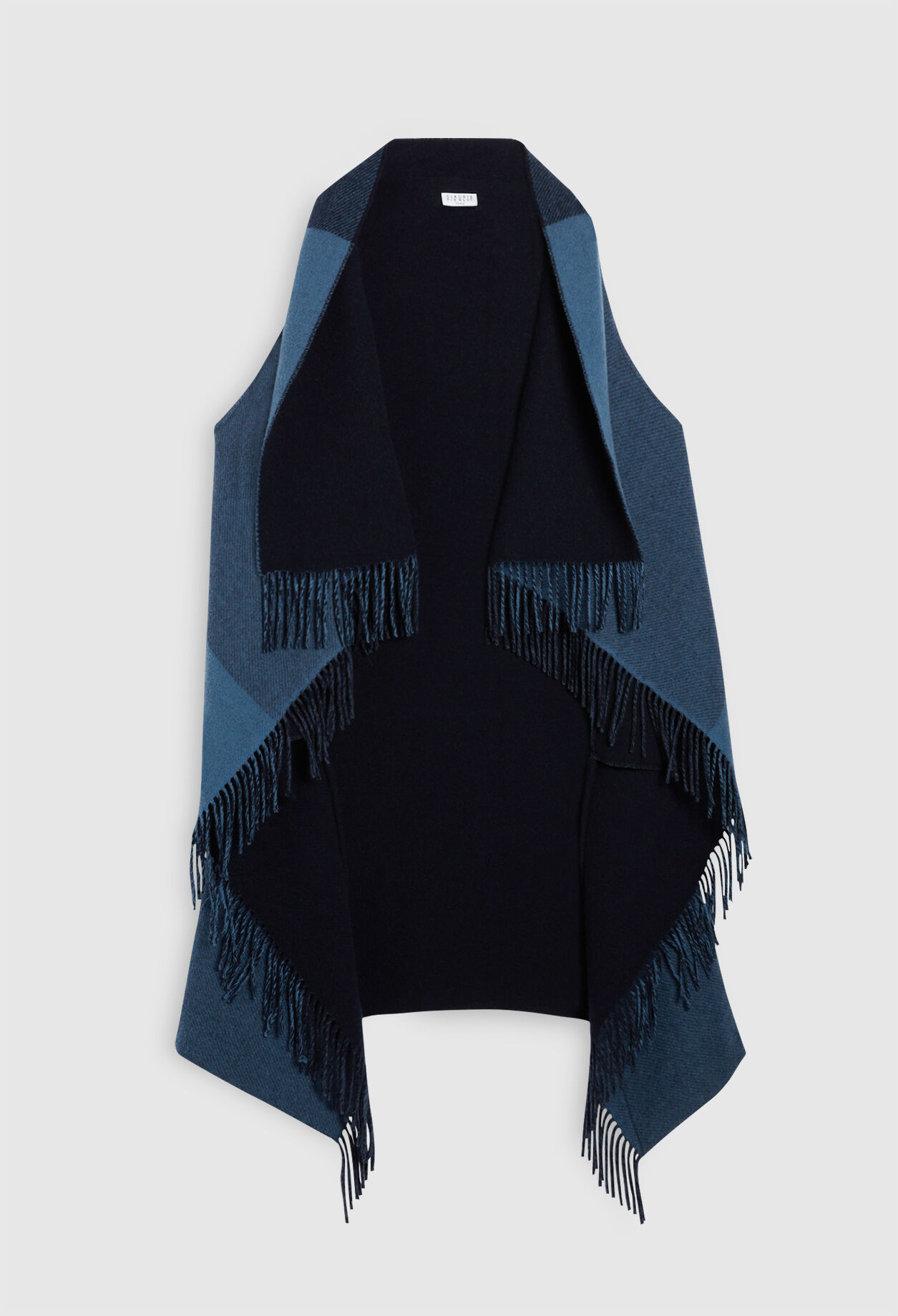 Poncho frangé
