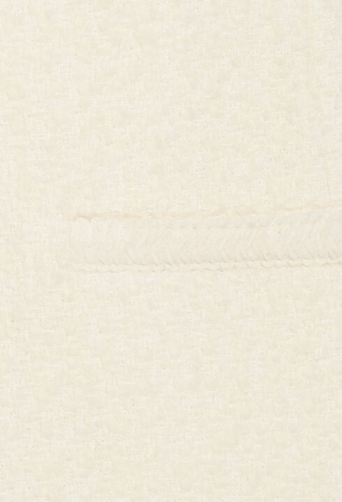 Robe courte en tweed ivoire