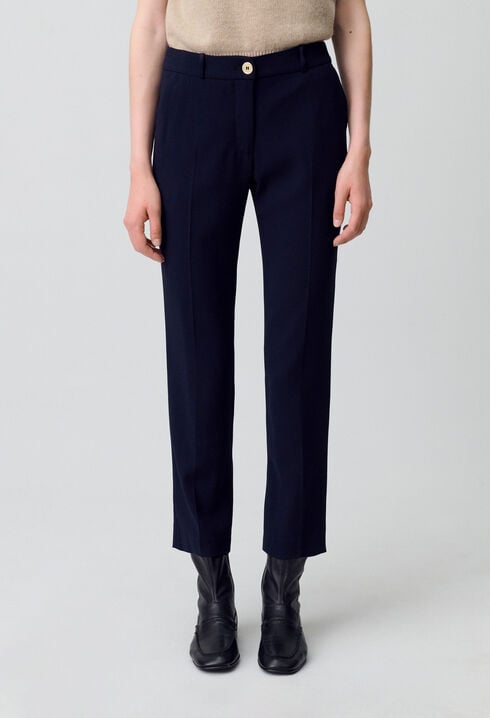 Pantalon tailleur cigarette