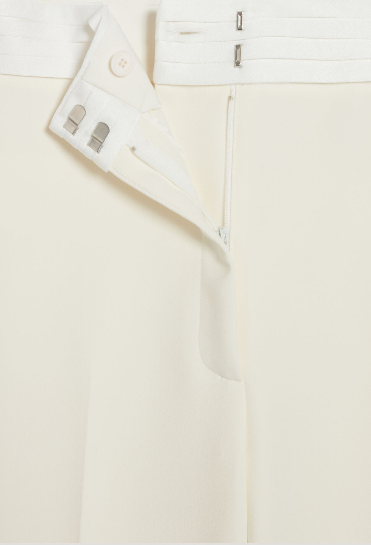 Pantalon droit tailleur blanc