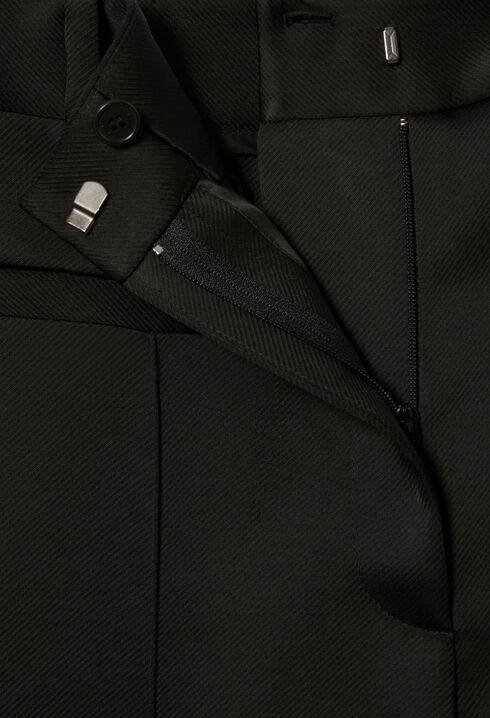 Pantalon tailleur satin