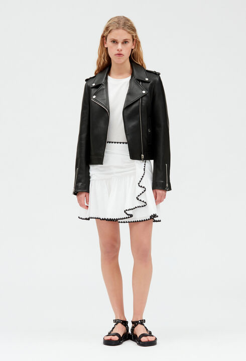 Blouson cuir noir