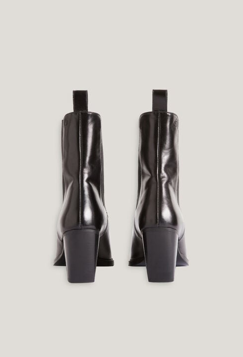 Bottines cuir noir