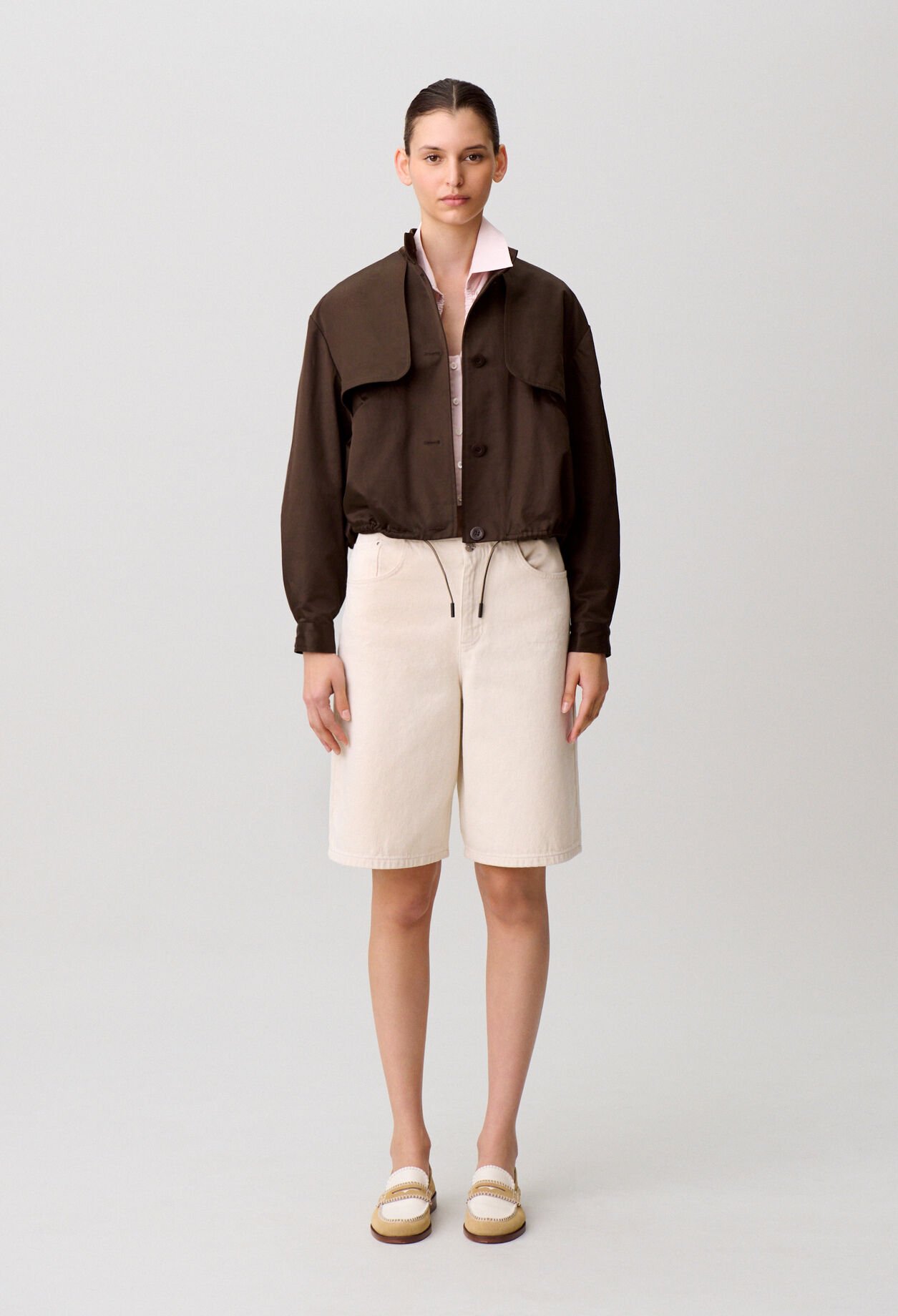 Blouson satin&eacute;