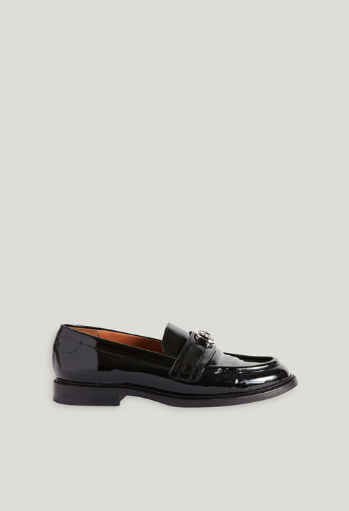 Mocassins vernis noirs