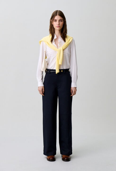 Pantalon gabardine coton