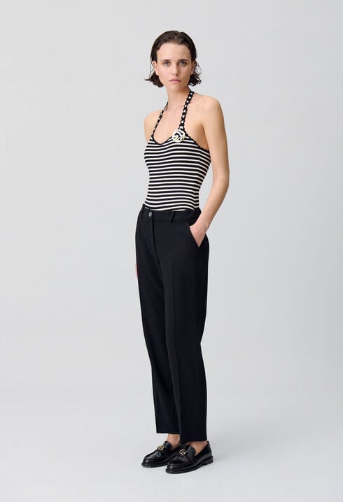 Pantalon tailleur cigarette