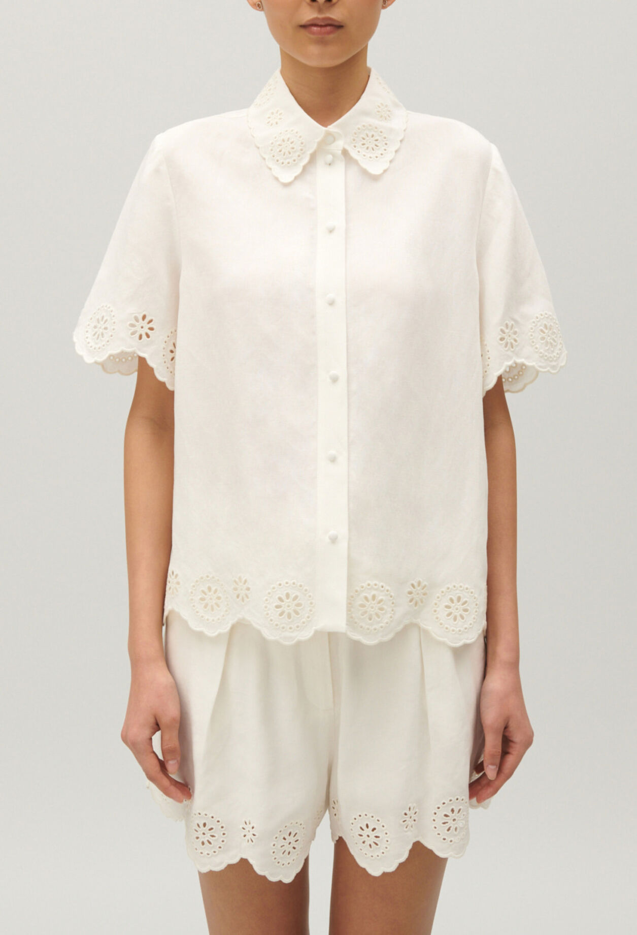 Chemise broderie anglaise
