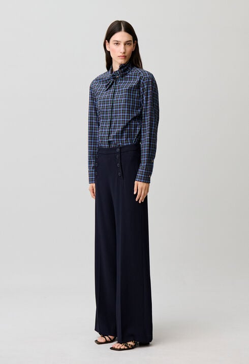 Pantalon &agrave; pont