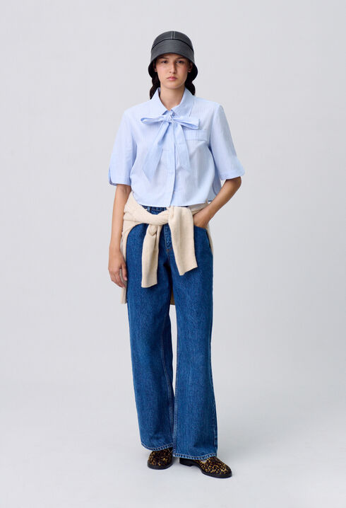 Chemise courte carreaux