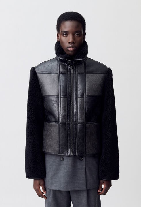 Blouson bi-matière