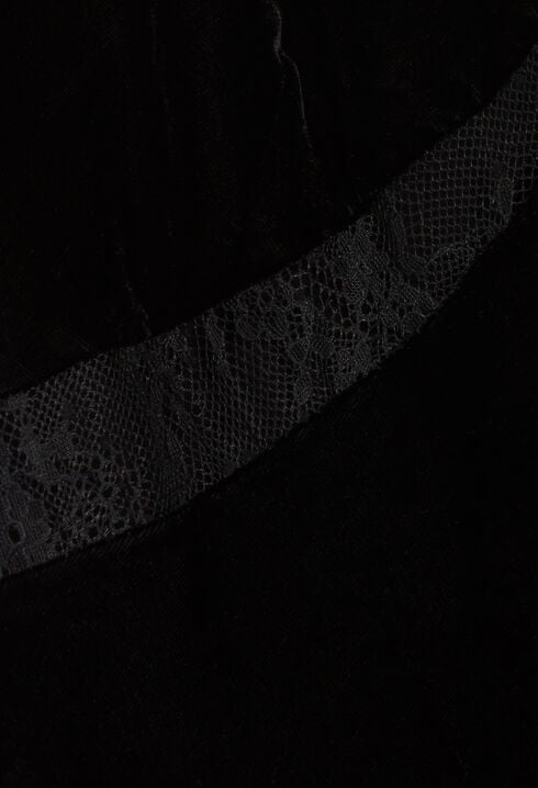Robe midi velours noir